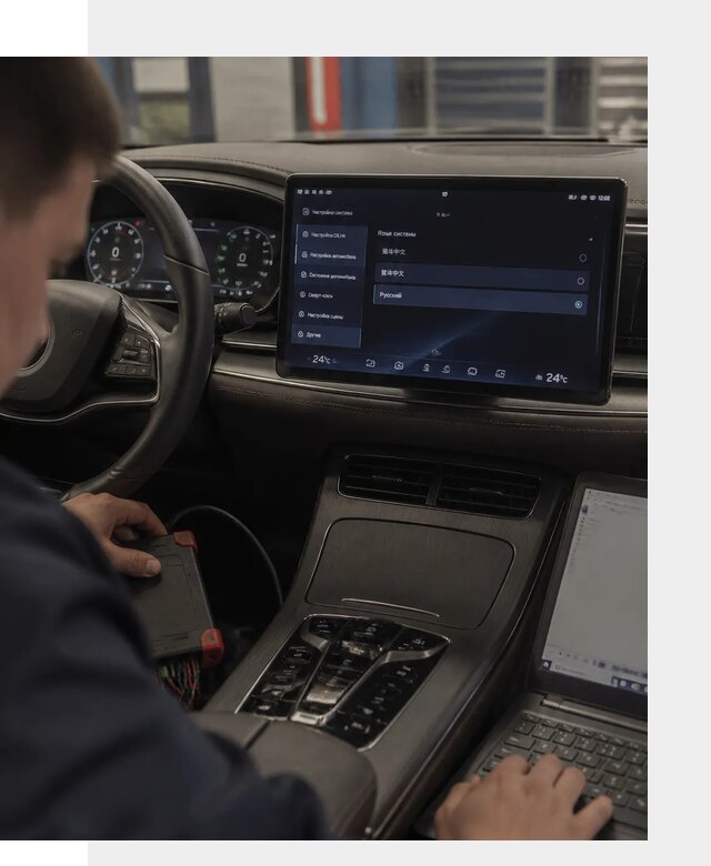Русификация автомобиля BYD HAN для эксплуатации в Егорьевске